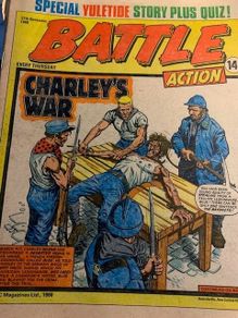 Battle Action, Valiant and TV 21 Vintage, UK Comics. Five Issues from Aug 1972, Dec 1977 and Dec 1980