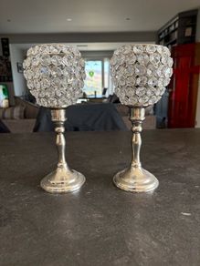 Glass tealight holders