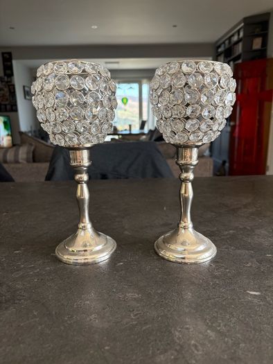 Glass tealight holders
