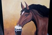 Original Painting  Guinness, a Horse of a Drink