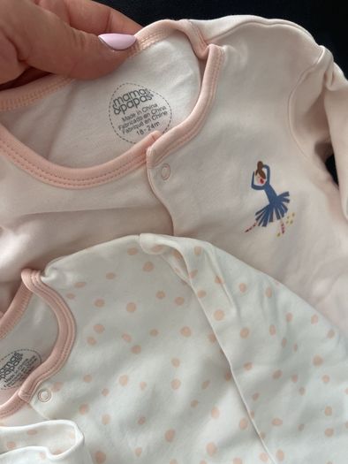MAMAS AND PAPAS girl babygrows 18-24 months
