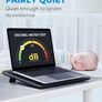 Cooling Pad 12"-17" Laptop air Cooler with 3 Ultra Quiet Fans, Ergonomic Comfort Notebook Cooler with 2 USB Ports, HV-F2056, Black & Blue Image 6