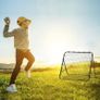 Rebounder Net, Practise Kickback Goal, for Teens, Adults Training - Black Image 6