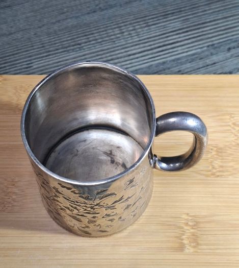 Solid Silver Victorian silver christening mug