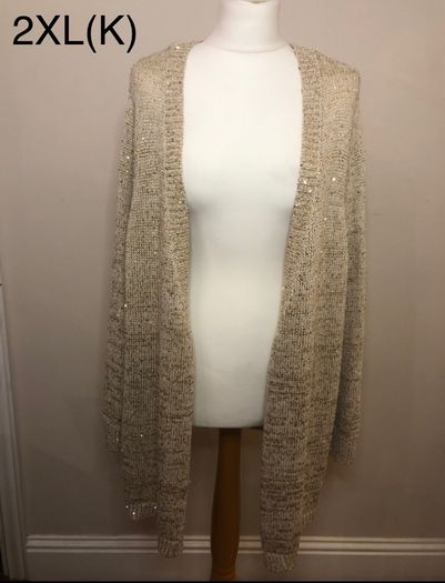 So fabulous gold sparkly cardigan (2XL)