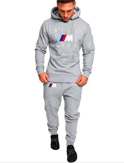 BMW M sports mpower Shifter Sunlight Fit Hoodies Men Sports Set bmw Hoodie+trousers