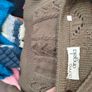 Brown button up knitted cardigan made in Italy Image 6