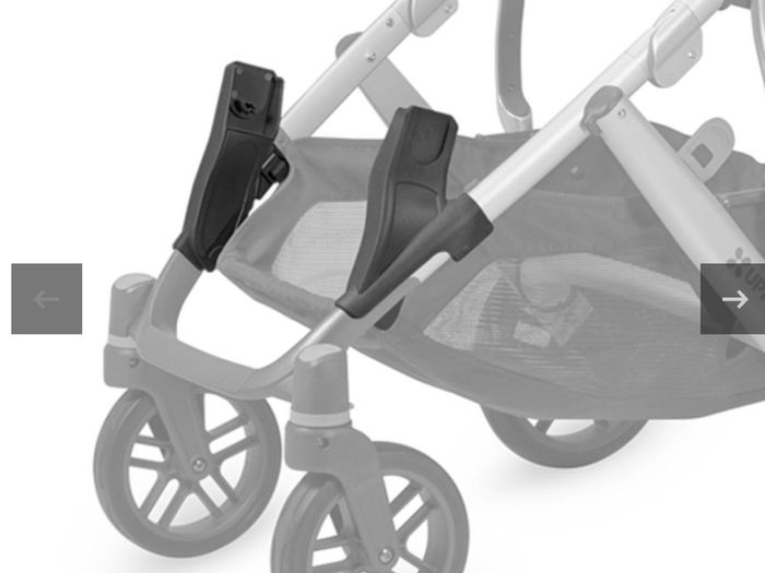 Uppababy vista  lower car seat adapters