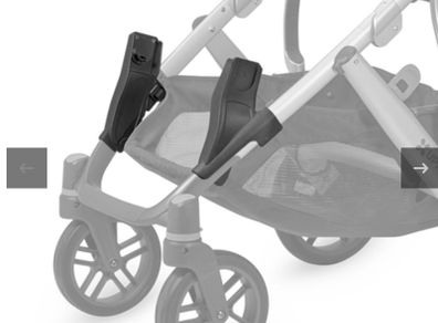 Uppababy vista  lower car seat adapters