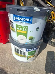 Johnstones Masonary Paint (shade Cloudy Day)