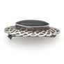 Vintage 925 Sterling Silver & Black Onyx Celtic Knot Brooch, Birmingham 1994 Image 6