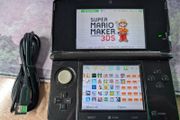 Nintendo 3DS handheld console - black, modded