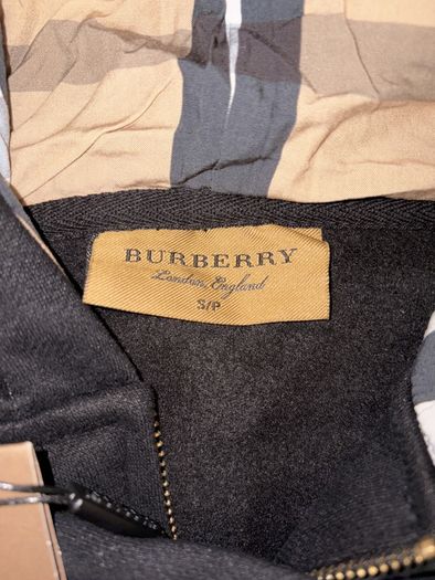 Burberry Black ZipUp Jacket Authentic