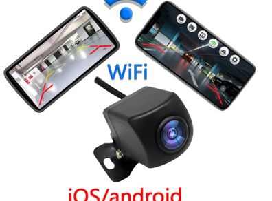 Wireless Car Rear View Camera WIFI 170 Degree WiFi Reversing Camera Dash Cam HD Night Vision Mini for iPhone Android 12V Cars