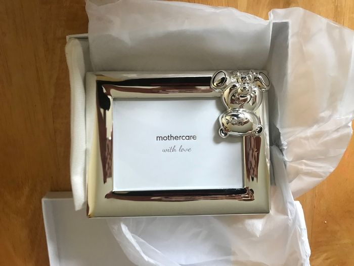 Mothercare silver baby photo frame