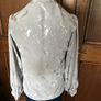 Grey Long Sleeve Blouse- Size 10 Image 4