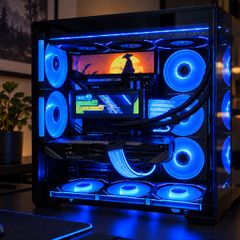 Gaming Pc Ryzen 7 7800x3d Rx 9070 32gb Ddr5 B850 Wifi 7 Dual Lcd Rgb
