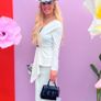 Black and White Midi Dress Image 2
