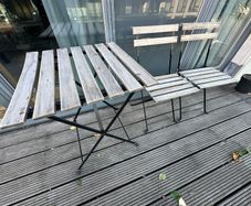 IKEA TARNO Outdoor Table + 2 Folding Chairs