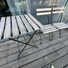 IKEA TARNO Outdoor Table + 2 Folding Chairs