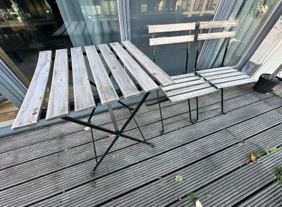 IKEA TARNO Outdoor Table + 2 Folding Chairs