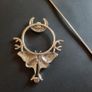 Large Moth Hair Slide with Crescent Moon | Celestial Hair Pin for Thick Hair | Silver Moth Shawl Pin | Goth Witchy Accessories Image 7