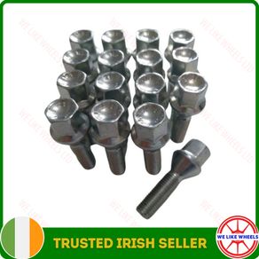 16 x BMW New Extended Wheel Bolts Fit BMW 3 Series E21 E30 E36 E46 E90 (35mm) L16 - Delivery