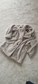 ZARA Faux Fur Coat Size M