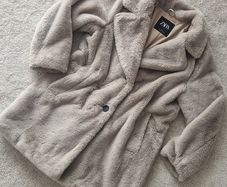 ZARA Faux Fur Coat Size M
