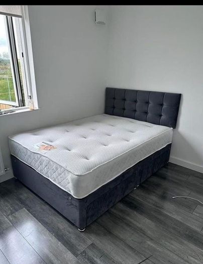 New Stylish single ,Double 4ft, 4ft6, King 5ft And 6ft Superking Sizes Divan Beds Instock. Drawers And Optional Tufted Mattresses Available. Free Delivery