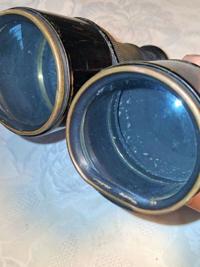 WW1 Era Binoculars In Original Case