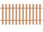 Picket Fence WPC 200x100 cm