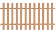 Picket Fence WPC 200x100 cm