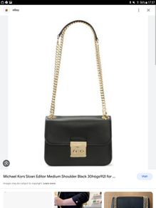 Michael Kors - Sloan Editor Medium Shoulder Bag - Black - BNWT RRP 360