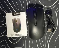 Wireless RGB mouse for real gamers +free mat