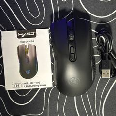 Wireless RGB mouse for real gamers +free mat