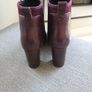 Clarks burgundy leather boots uk4 Image 3