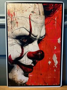 Killer clown Tin Metal Sign
