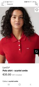 Levi's Women polo brilliant bed