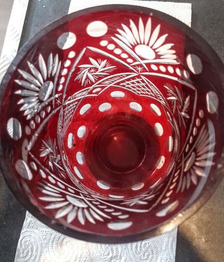 Beautiful handcut Ruby vase