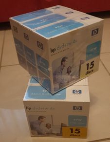 HP DVD-rw 4x - 3pk of 5 discs (2 available)