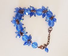 Bracelet with Blue Beads