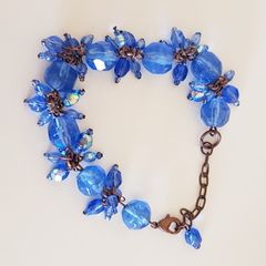 Bracelet with Blue Beads