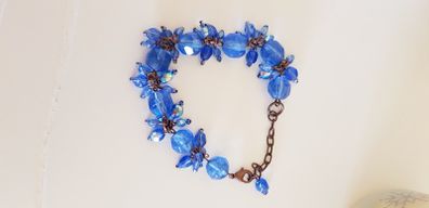 Bracelet with Blue Beads
