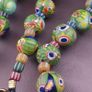 vintage venetian Style Gabri & MultiColor Glass Beads Necklace Image 5