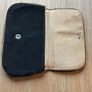 Vintage Black Clutch Purse / Evening Bag with Petite Point Flowers Image 10