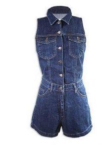 Pull and Bear Denim Playsuit Size 8/ New 35 Euros