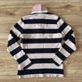 Tommy Hilfiger ladies long sleeve polo shirt top striped collar cotton Image 6