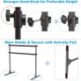 Ballet Barre Freestanding, Portable Ballet Bar 10 Height Adjustable Stretching Dance Bar with Non-Slip Rubber Pads for Girls Kids Adults Home Workout Fitness Yoga Image 4