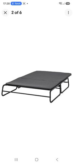 Ikea Knisa sofa bed grey/black